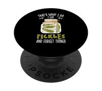 C'est ce Que Je Fais, Je Mange des cornichons et j'oublie Les Choses, Cucumber Pi PopSockets PopGrip Adhésif