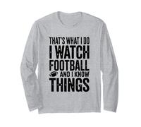 C'est ce Que Je Fais. Je Regarde Le Football et Je Sais des Choses Manche Longue