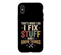 C'est ce Que Je Fais, Je répare des Choses et Je Sais Que Les Choses sont drôles pour Moi Coque pour iPhone X/XS