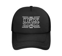 C'est ce Que Je Fais, Je répare des Trucs et Je Sais des Choses. Casquette en Maille pour Hommes et Femmes. Casquette de Camionneur. Casquette de Baseball Noire.
