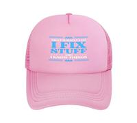 C'est ce Que Je Fais, Je répare des Trucs et Je Sais des Choses. Casquette en Maille pour Hommes et Femmes. Casquette de Camionneur. Casquette de Baseball Noire.