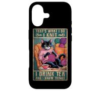 C'est ce Que Je Fais Je Tricote, Je Bois du thé et Je Sais des Choses Coque pour iPhone 17