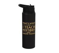 C'est ce que je fais J'enseigne l'histoire et je sais des choses - Histoire Stainless Steel Insulated Water Bottle