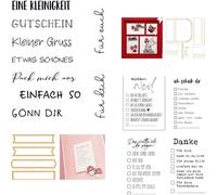C'est ce que je voulais te dire : tampons transparents et matrices de découpe métalliques pour le scrapbooking DIY, les albums photo et la création de cartes. N6622-stamps