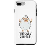 C'est ce Que Les Moutons Ont Dit Un Jeu de Mots Amusant Coque pour iPhone 7 Plus/8 Plus