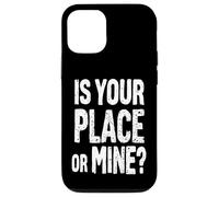 C'EST CHEZ TOI OU CHEZ MOI ? Typographie audacieuse Coque pour iPhone 12/12 Pro