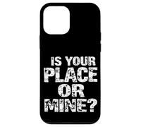 C'EST CHEZ TOI OU CHEZ MOI ? Typographie audacieuse Coque pour iPhone 12 mini