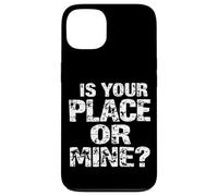 C'EST CHEZ TOI OU CHEZ MOI ? Typographie audacieuse Coque pour iPhone 13