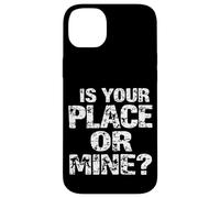 C'EST CHEZ TOI OU CHEZ MOI ? Typographie audacieuse Coque pour iPhone 14 Plus