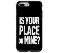 C'EST CHEZ TOI OU CHEZ MOI ? Typographie audacieuse Coque pour iPhone 7 Plus/8 Plus