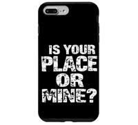 C'EST CHEZ TOI OU CHEZ MOI ? Typographie audacieuse Coque pour iPhone 7 Plus/8 Plus