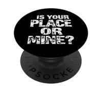 C'EST CHEZ TOI OU CHEZ MOI ? Typographie audacieuse PopSockets PopGrip Adhésif