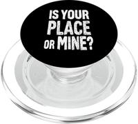 C'EST CHEZ TOI OU CHEZ MOI ? Typographie audacieuse PopSockets PopGrip pour MagSafe