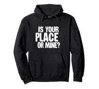 C'EST CHEZ TOI OU CHEZ MOI ? Typographie audacieuse Sweat à Capuche