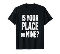 C'EST CHEZ TOI OU CHEZ MOI ? Typographie audacieuse T-Shirt