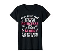 C'est Compliqué D'être Princesse Anniversaire Fille 14 Ans T-Shirt