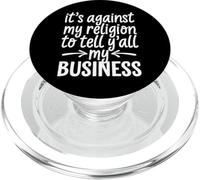 C'est Contre ma Religion de dire à Vous Tous Mes Affaires PopSockets PopGrip pour MagSafe