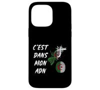 C'est dans Mon ADN Cadeau Patriote Algérien Drapeau Algérie Coque pour iPhone 14 Pro Max