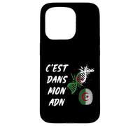 C'est dans Mon ADN Cadeau Patriote Algérien Drapeau Algérie Coque pour iPhone 15 Pro