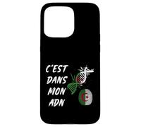 C'est dans Mon ADN Cadeau Patriote Algérien Drapeau Algérie Coque pour iPhone 15 Pro Max