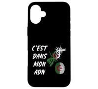 C'est dans Mon ADN Cadeau Patriote Algérien Drapeau Algérie Coque pour iPhone 16 Plus