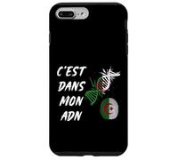 C'est dans Mon ADN Cadeau Patriote Algérien Drapeau Algérie Coque pour iPhone 7 Plus/8 Plus