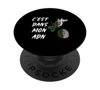 C'est dans Mon ADN Cadeau Patriote Algérien Drapeau Algérie PopSockets PopGrip Adhésif