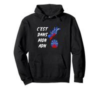 C'est dans Mon ADN Drapeau de la Réunion Cadeau Réunionnais Sweat à Capuche