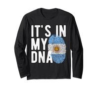 C'est dans Mon ADN Drapeau National Argentin Patrimoine Argentin Manche Longue