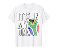 C'est dans Mon ADN Drapeau National d'Afrique du Sud Afrique du Sud T-Shirt Graphique avec Valeur