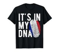 C'est dans Mon ADN Drapeau National France Pride Heritage T-Shirt Graphique avec Valeur
