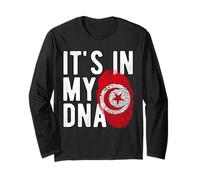 C'est dans Mon ADN Drapeau National Tunisien Patrimoine des Fans de Tunisie Manche Longue