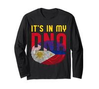 C'est dans Mon ADN Drapeau philippin philippin Fier des Philippines Manche Longue