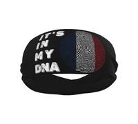 C'est dans Mon Adn, France Unisexe Bandeau De Sport Absorbe La Transpiration Serre Tete Élastique Bandeaux pour Sport Cyclisme Randonnée Basketball