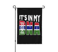 C'Est Dans Mon Adn Gambien Gambie Drapeau De Jardin Durable Drapeaux Avec Œillets Drapeaux De Jardin Pour Dortoirs Vacances Événement 30X45cm