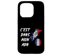 C'est dans Mon ADN Patriote Français France Drapeau Français Coque pour iPhone 15 Pro