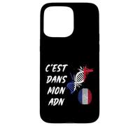 C'est dans Mon ADN Patriote Français France Drapeau Français Coque pour iPhone 15 Pro Max