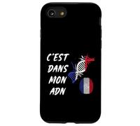 C'est dans Mon ADN Patriote Français France Drapeau Français Coque pour iPhone SE (2020) / 7/8