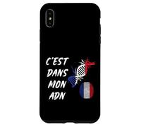 C'est dans Mon ADN Patriote Français France Drapeau Français Coque pour iPhone XS Max