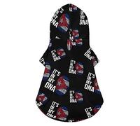 C'est dans Mon Sweat à Capuche Drapeau cubain pour Chien, Veste d'hiver de Luxe pour Chien, vêtements pour Animaux de Compagnie, Bouledogue français, Teddy, Carlin, Chiot, XL