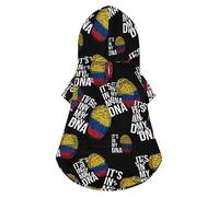 C'est dans Mon Sweat à Capuche pour Chien avec Drapeau colombien, Veste d'hiver de Luxe pour Chien, vêtements pour Animaux de Compagnie, Bouledogue français, Carlin, Chiot, XL