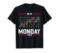 C'est déjà Lundi Trader de Bourse Day Forex Trading T-Shirt Graphique avec Valeur, Homme, Noir, XL