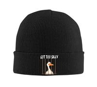 C'est Devenu Trop Bête Bonnet Homme Respirant Bonnet Thermo Mode Chapeau Tricoté pour Homme Décontractée Temps Froid