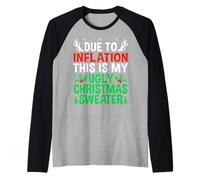 C'est drôle à Cause de l'inflation, ce sont Mes vilains Pulls de Noël Manche Raglan