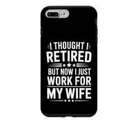 C'est drôle, à la Retraite, mais Maintenant Je Travaille pour ma Femme en Disant Coque pour iPhone 7 Plus/8 Plus
