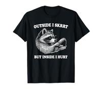 C'est drôle à l'extérieur, mais à l'intérieur, je blesse un amoureux des ratons laveurs T-Shirt