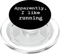 C'est drôle, apparemment, J'aime Courir. Maman, Papa, sœur, frère, Fan PopSockets PopGrip pour MagSafe