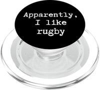 C'est drôle, apparemment, J'aime Le Rugby. Maman, Papa, Maman, sœur, frère, Fan PopSockets PopGrip pour MagSafe