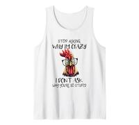 C'est drôle, arrête de Demander Pourquoi Je suis Un Poulet complètement Sarcastique Débardeur