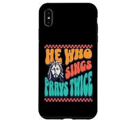 C'est drôle : Celui Qui Chante Prie Deux Fois, Dieu, la Foi, Jésus, s'amuse Coque pour iPhone XS Max